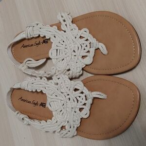 American Eagle Crocheted Sandals  Size 8